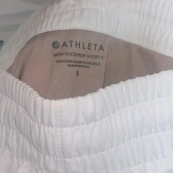 ATHLETA White Athletic Shorts, Adult Small - Picture 4 of 4